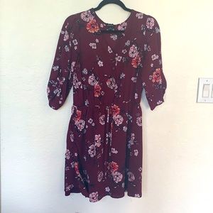 Maroon dress made by justify